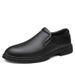 Business Casual Leder für Herren Slip-On Lazy Große Größe 48 Professionelle Arbeit mit Nähten Rindsleder Herrenschuhe_voghion.com