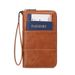 RFID Blocking Passport Wallet With Zipper - Multi-functional Travel Organizer For Credit Cards, IDs, Tickets - Lightweight & Durable PU Leather_voghion.com