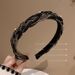 【 Hot Selling In Store 】 Korean Version Of Light Luxury Rhinestone Fine Headband Women's Pressed With Teeth Anti Slip_voghion.com