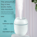 【Easter Limited】Egg Humidifier | 300ml USB Aroma Diffuser | 2 Mist Modes + 7-Color LED | Car/Home/Office Use (Pastel Blue/Pink)_voghion.com