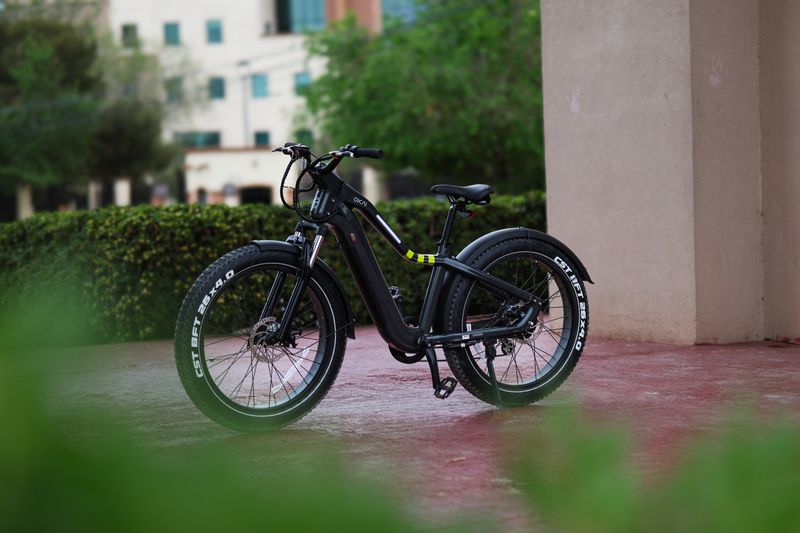 26" Step Over Electric Mountain Bike - Black_voghion.com