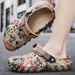 Men's Rubber Outer Layer Fashion Toe Sandals, Summer One Shoe Two Shoes Beach Shoes_voghion.com