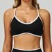 Seamless Color-Block Trim Hollow Back Underwear Running Yoga Sports Bra 9245_voghion.com