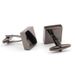 Schlichte quadratische Manschettenknöpfe aus Metall für Herren, französische Hemdmanschettenknöpfe_voghion.com