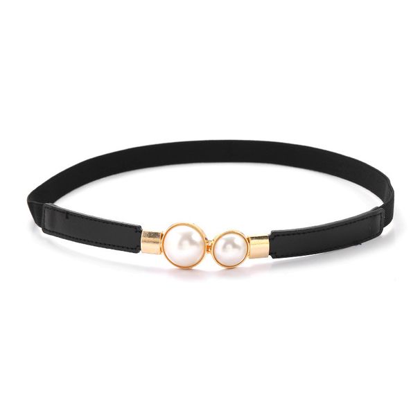 Nuova cintura per donna, sensazione di alta qualità, cintura sottile, decorazione elastica, abito, cappotto, strumento per stringere la vita, cintura sottile di perle_voghion.com