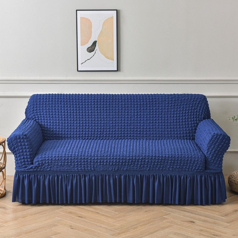 New Light Luxury Sofa Cover, Seersucker Thickened Elastic Sofa Cover, Anti Cat Scratching All Inclusive Universal Cover For All Seasons_voghion.com