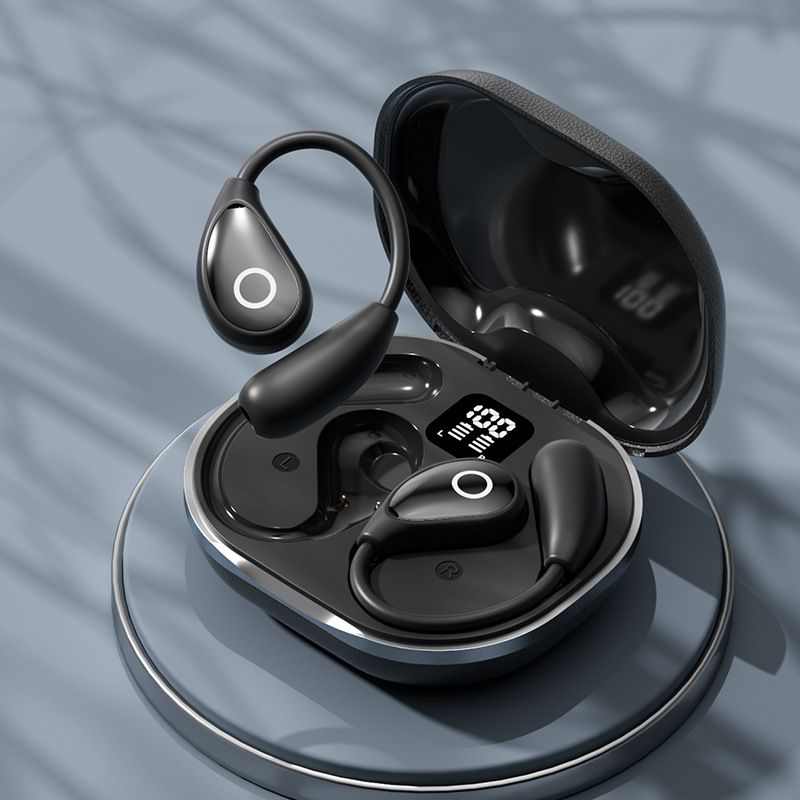 M95 Leather Pattern OWS Open Bluetooth Earphones Cross Border Explosion Wireless Earphones 2025 New Edition_voghion.com