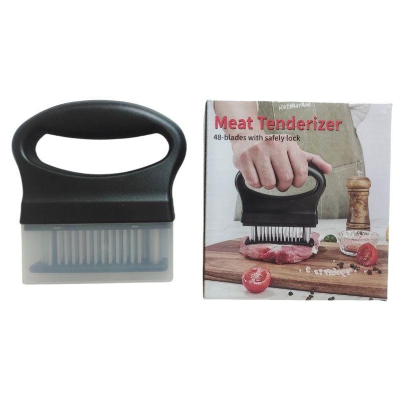 JY COOKMENT Fleischklopfer mit 24 ultrascharfen Nadelklingen aus Edelstahl, Küchenkochwerkzeug, am besten für_voghion.com