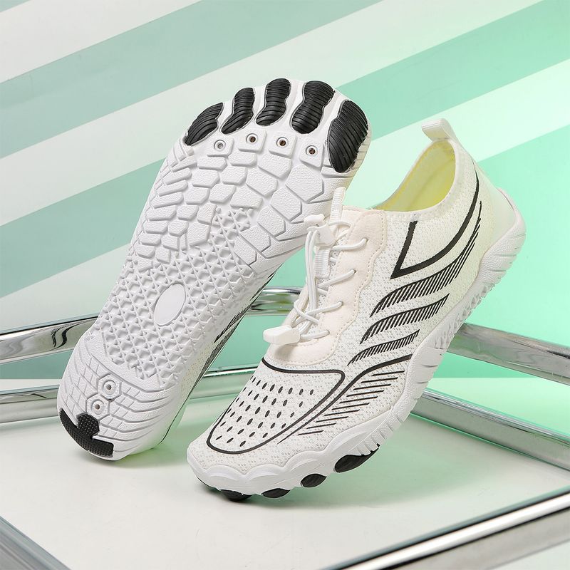 Zapatos acuáticos transpirables para hombre y mujer: ligeros y de secado rápido para playa, natación, senderismo y trail running con cómoda suela de goma._voghion.com