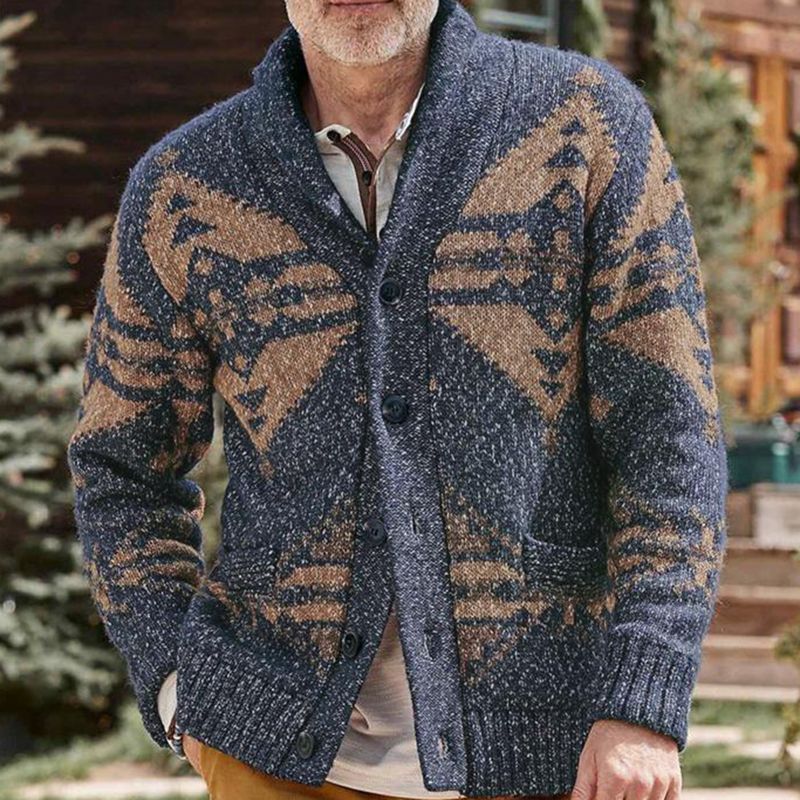 Pull jacquard décontracté et polyvalent en laine pour homme, automne et hiver, SY0088_voghion.com