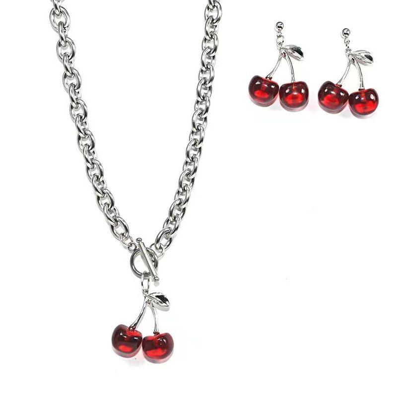 Schmuck & Zubehör 3 Stück/Set Mode Kirsche Anhänger Halskette_voghion.com