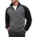 Sudadera con capucha y cremallera para hombre, de forro polar, estilo urbano informal._voghion.com