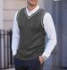 Chaleco de punto para hombre, sin mangas, informal, talla grande, estilo comercio exterior, cuello en V, grueso, para hombre_voghion.com