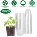 30Pcs Plant Nursery Pots PET Flower Seed Starting Pots Container With Dome With Drainage Holes_voghion.com