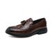 Unbeatable Quality Buine Tael Hoe, Men' Fahionable Thick Oled Crocodile Patterned Loafer, Korean Verion Office Leg Leather_voghion.com