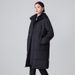 "Unisex Black Cotton Work Jacket – Mid-Length Winter Hooded Coat For Professionals"_voghion.com