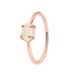 Anillo de latón chapado en oro para mujer, estilo sencillo, con incrustaciones de ópalo, de lujo, combina con todo._voghion.com