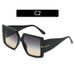 Gafas de sol para hombre y mujer Gafas de sol cuadradas de montura grande con protección UV y palabra en T Gafas de sol de moda para hombre y mujer Gafas de sol_voghion.com