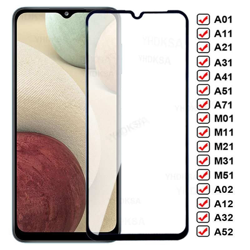 Szkło hartowane 11D do Samsung Galaxy A01 A11 A21 A31 A41 A51 A71 ochraniacz ekranu A02 A12 A32 A52 A72 M01 M11 M21 M31 M51 szkło_voghion.com