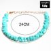 Schmuck Mode Persönlichkeit Straße Schießen Türkis Kette Single Layer Füße Dekoration_voghion.com
