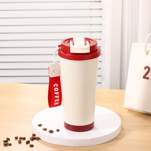 Tazza da caffè con cannuccia di alta qualità, regalo per ufficio e business, con rivestimento interno in ceramica Lily Of The Valley_voghion.com