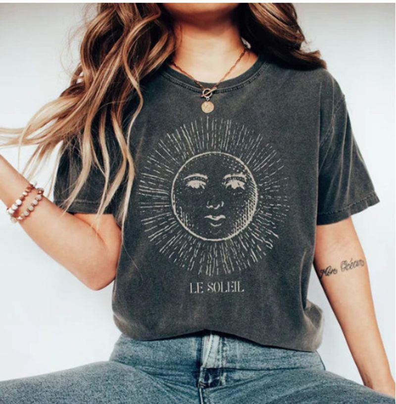 New Women's Top 2022 Spring/Summer Wide Pine Garden Neck Print Casual Loose Blouse for Women_voghion.com
