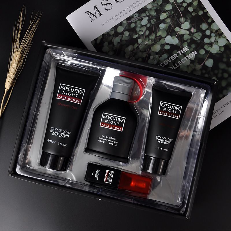 Men's perfume shower gel skin toner aftershave three piece suit men's refreshing, moisturizing, fresh and fragrant_voghion.com