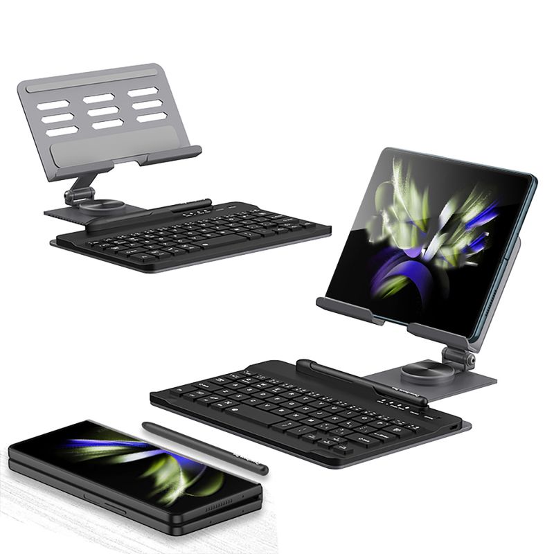 For Samsung Galaxy Z Fold 3 4 5 Oppo Vivo Minutes Of Meeting Record Metal Bracket Keyboard Case Mouse Capacitive Pen Stylus_voghion.com