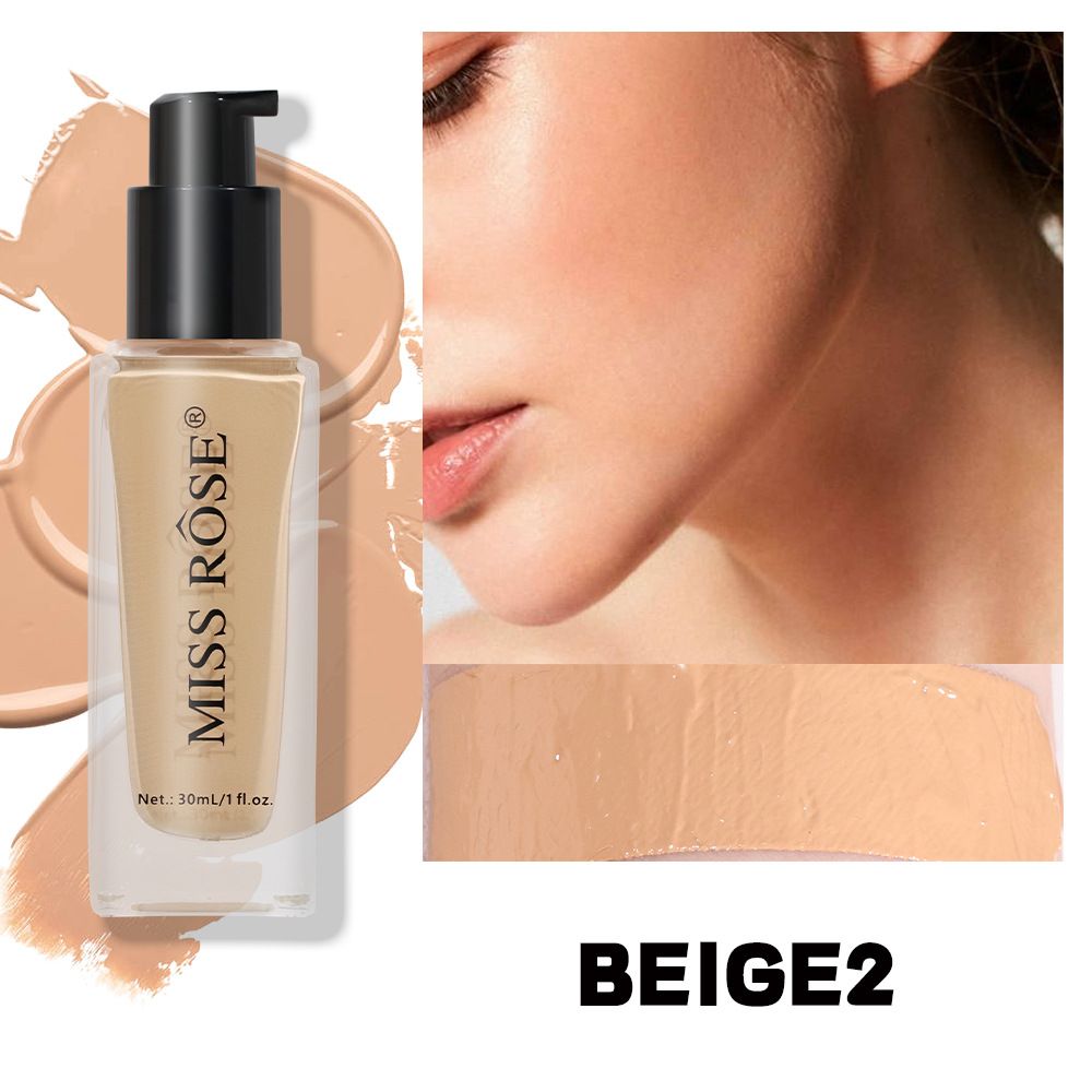 Make-up, lang anhaltende, wasserfeste, nicht verschmierende flüssige Grundierung, leicht, natürlich, klar, schweißfest, ölkontrollierend, Concealer-Grundlage_voghion.com