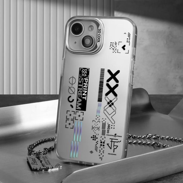 Collezione di stampe CSGO compatibile con iPhone Custodia per telefono iPhone 13 15/13 Pro/15 Pro Max Colore argento_voghion.com