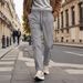Pantaloni casual da uomo con risvolto e cuciture a fiori di anacardi_voghion.com
