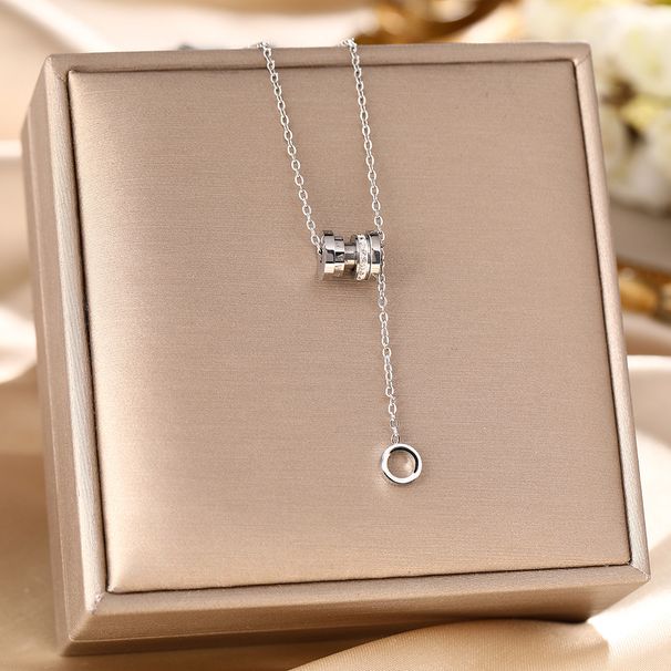 Titanium Steel Necklace, Women's Tassel, Small Waist, Pendant, Liht Fashion Collarbone Chain Accessory, No_voghion.com