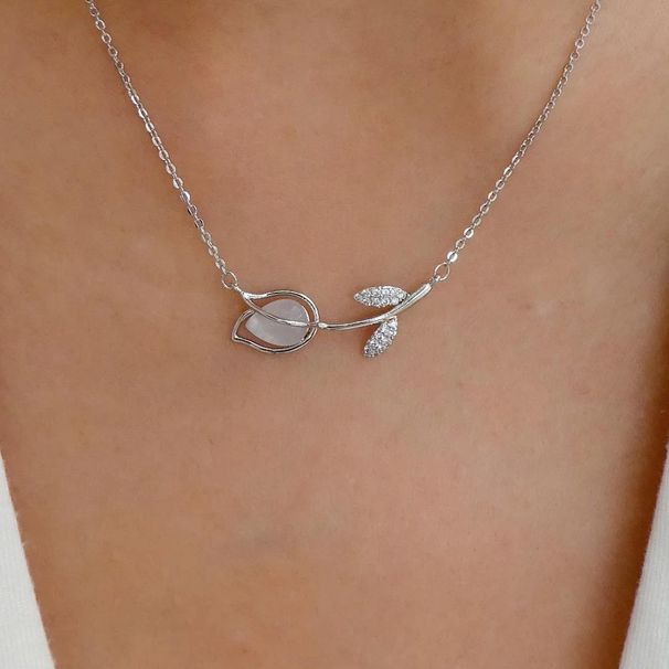 2025 Fraemoud Modesch minimalistesch Sëlwer Damenhänger mat laangen Quasten an engem geometresche Reißverschlussdesign, Schlësselkette, Bijoukette 2024_voghion.com