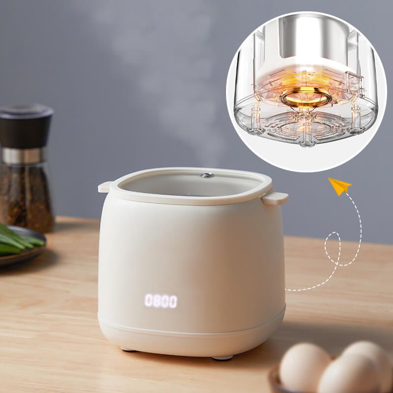 Cuiseur à œufs électrique intelligent, machine à petit-déjeuner, multicuiseur, cuiseur vapeur, cuiseur à crème anglaise automatique 220 V_voghion.com