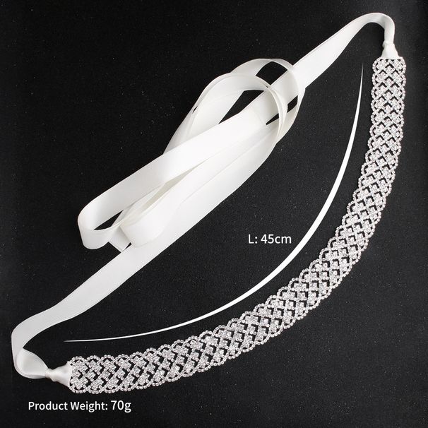 Brautgürtel für Hochzeitskleider, Strass, für Abschlussball, Party, Taillenschmuck, luxuriös, eingelegter Diamant_voghion.com