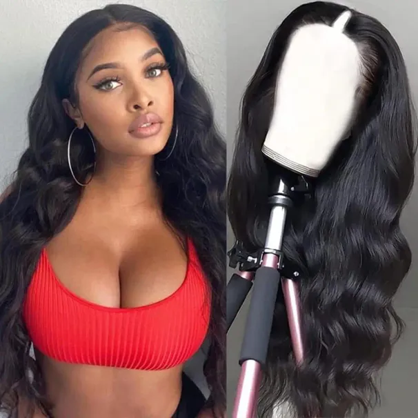 Body Wave V-Teil Perücke Vollmaschine Upgrade U-Teil Perücke PREISWERT Menschliches Haar Perücken_voghion.com