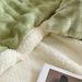 Coperta in pile di agnello e peluche di coniglio a doppio strato, tinta unita, coperta in flanella a bolle, calda e spessa, per un pisolino_voghion.com