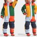 Outdoor Single And Double Board Luminous Windproof Waterproof Thickened Warm One-piece Children's Ski Suit_voghion.com