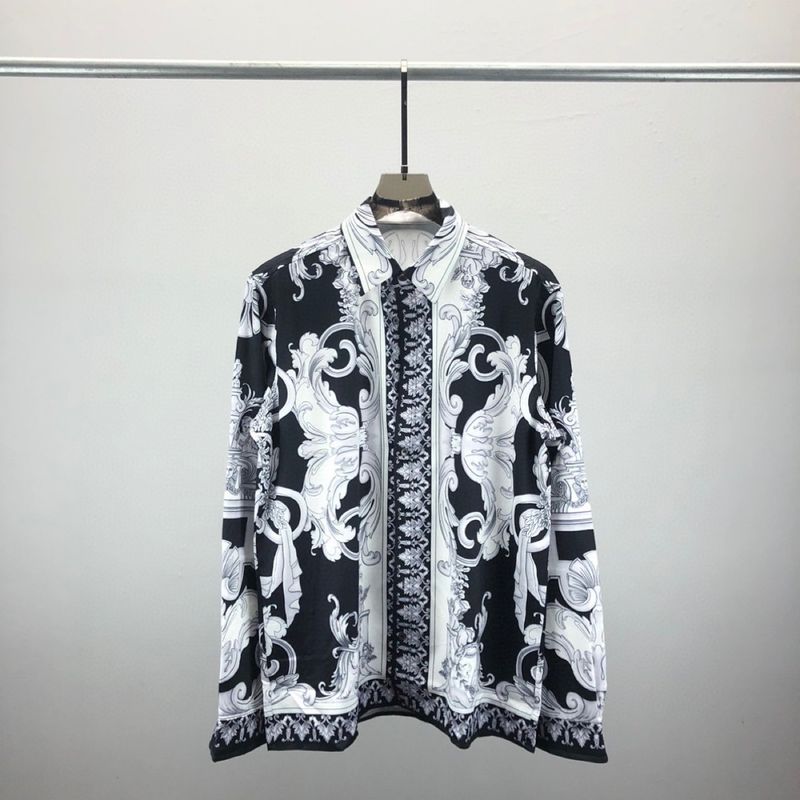 Camicia a maniche lunghe alla moda con motivo stampato in 3D, top unisex, cardigan versatile_voghion.com
