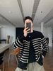 Men's Clothing Nit Crew Neck Button Down Cardigan For Men, Relaxed Style, Casual And Versatile, Long Sleeved, Sophisticated Sweater Jacket._voghion.com