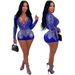 Women's clothing polyester mesh long-sleeved patchwork slim fit jumpsuit Fashionable European and American clothing_voghion.com