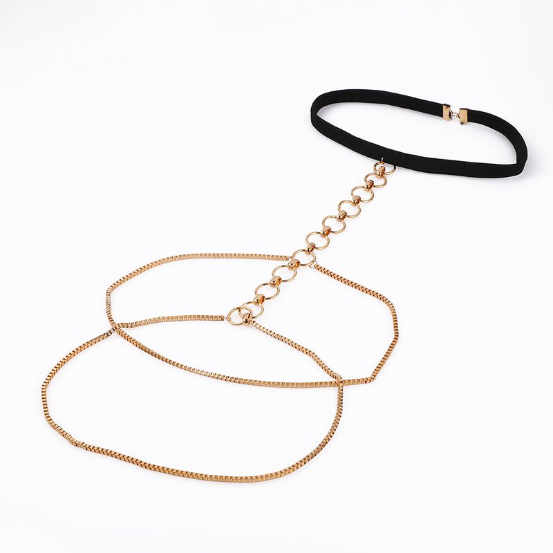 Beach chain, new fashionable and personalized elastic rope, multiple circles, double-layer leg chain_voghion.com