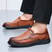 First Layer Rindsleder-Loafer für Herren, Herbst/Winter, neue weiche Sohle für mittleres und älteres Alter, lässige Slip-On-Schuhe für Herren_voghion.com