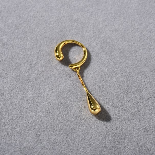 Cold Style Simple Personality Tassel Water Drop μενταγιόν Ear Bone Clip Temperament Μοναδική τάση κλιπ αυτιού_voghion.com