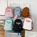 Women's Bags New fashion niche design schoolbag high value color matching college student leisure backpack large capacity letter backpack_voghion.com