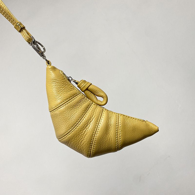 LE genuine leather song mini cow women's crossbody sheep horn dumpling change, key bag, card bag_voghion.com