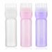 3PCS Root Comb Applicator Bottle Empty Hair Dye Bottle Dispensing Refillable Hair Coloring Dyeing Bottles Hairdressing Styling Tool for Salon Cleaning Shampoo_voghion.com