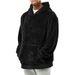 New Youth Hooded Double-Sided Fleece Winter Pullover Sweatshirt Men Top_voghion.com