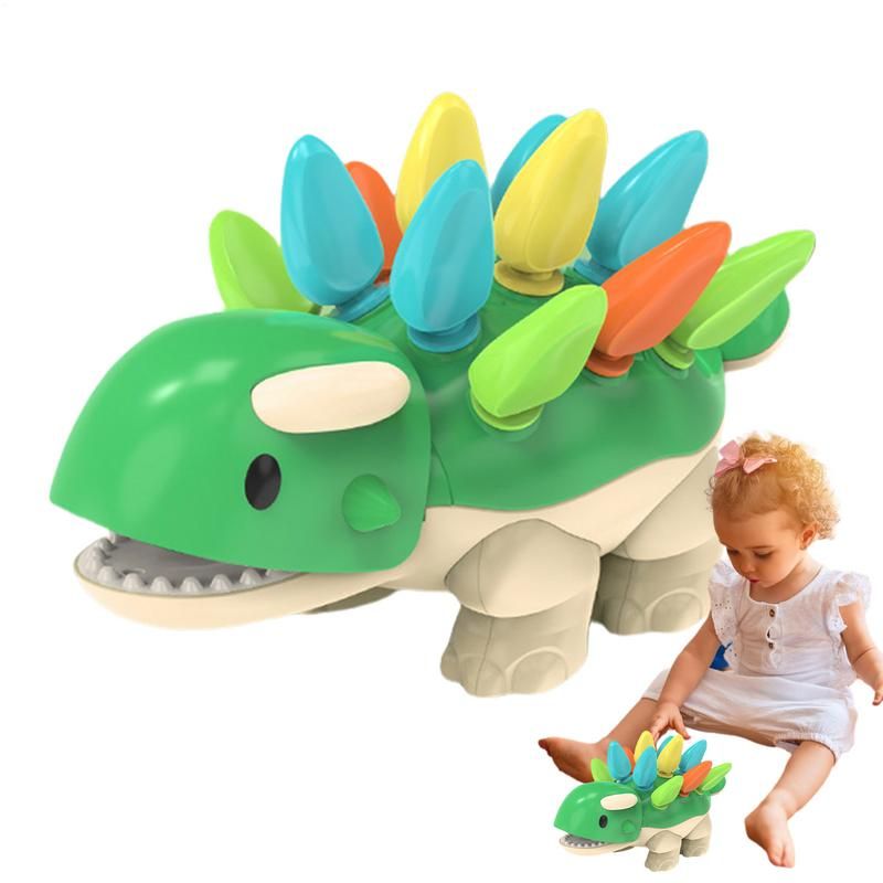 Toddler Fine Motor Toys Dinosaur Color Sorting Game Baby Sensory Learning Fine Motor Skills Toy For 1-3 Years Old Boys_voghion.com