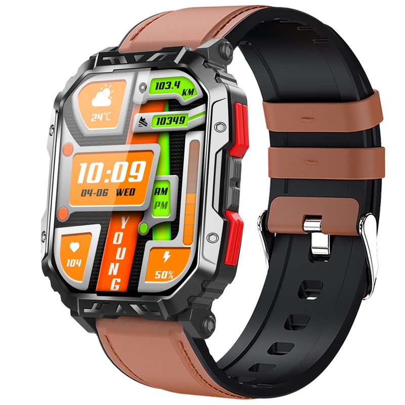 Tüketici Elektroniği Açık Hava Spor Saati F407 Mesafe Kalori Adımsayar Bileklik Kalp Atış Hızı Kan Basıncı Bluetooth Çağrı Akıllı Saat_voghion.com